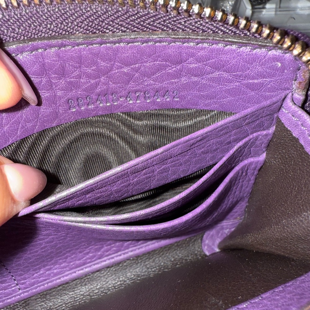 Authentic Gucci Soho GG Leather Continental Zipper Wallet - Picture 5 of 5